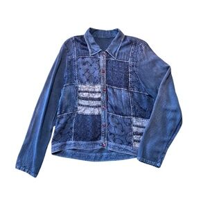 Patchwork Vintage Denim Shirt